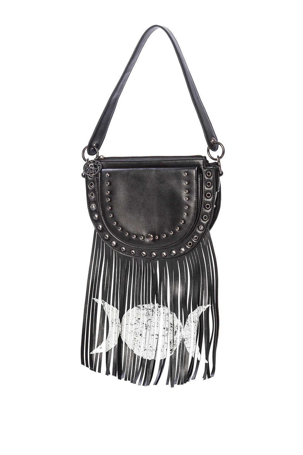 Triple Moon Fringe Handbag