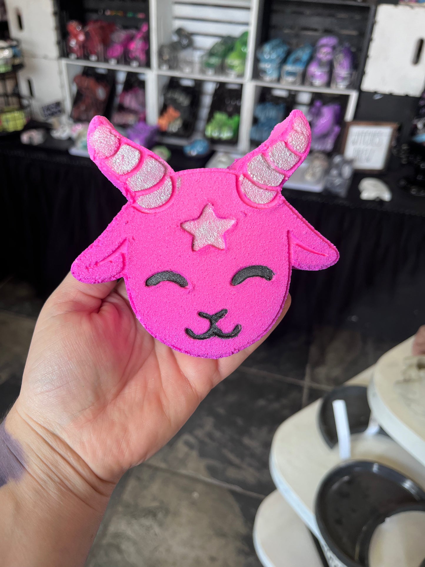 Pink Baphomet Bath Bomb